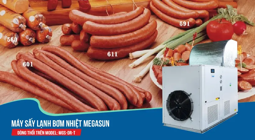 hệ thống máy sấy công nghệ bơm nhiệt sấy thực phẩm