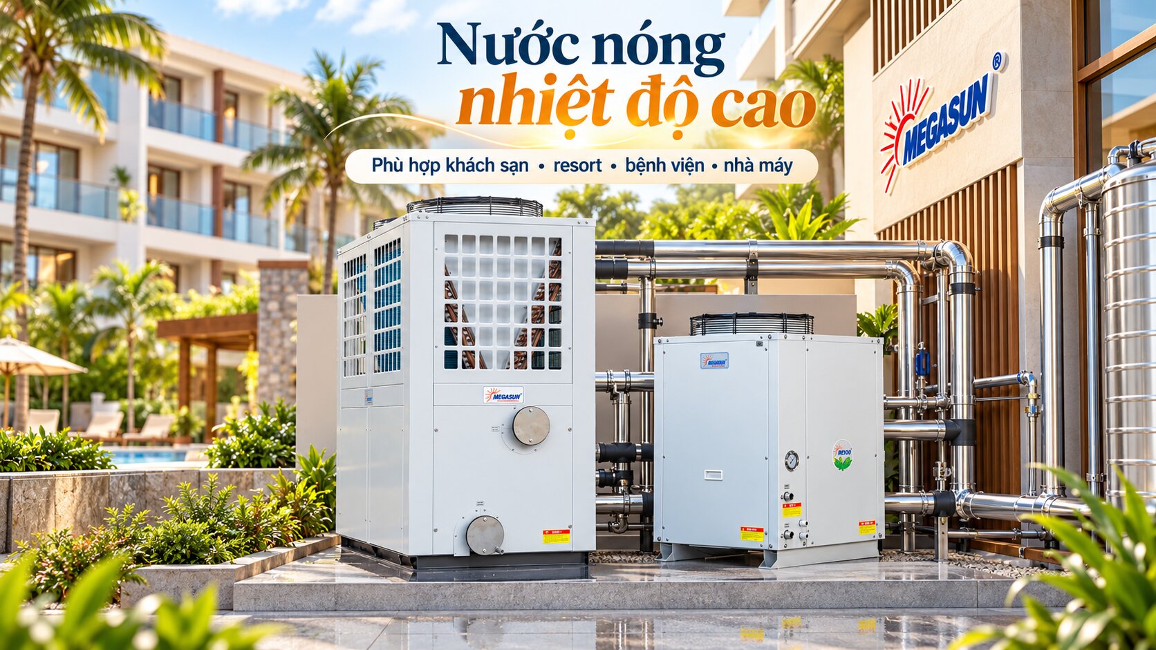 Bơm nhiệt nhiệt độ cao Megasun có gì khác Heat Pump thông thường?