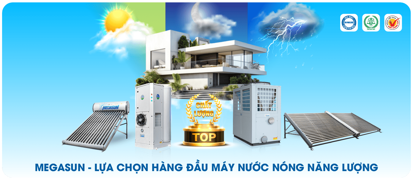 Megasun - thương hiệu máy nước nóng năng lượng uy tín, chất lượng
