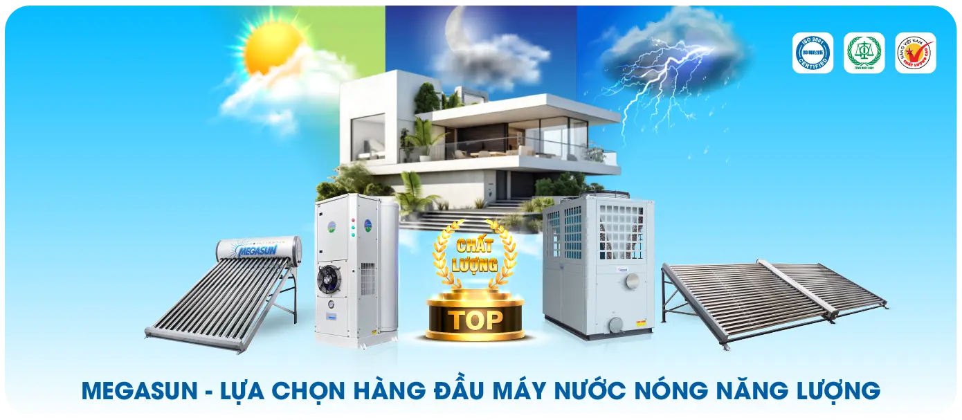Megasun - thương hiệu máy nước nóng năng lượng uy tín, chất lượng
