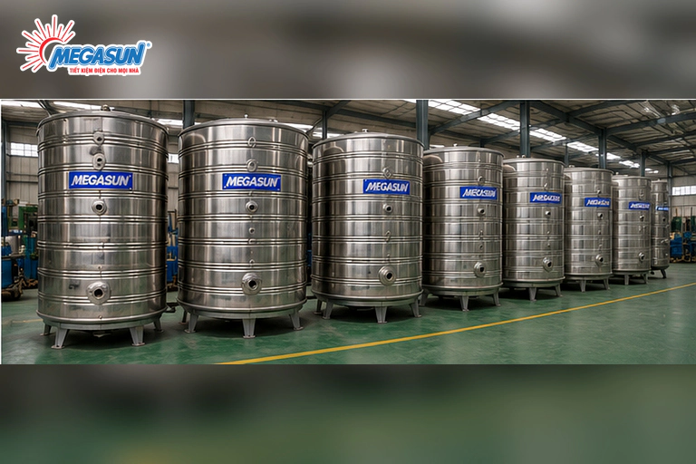 Công trình công nghiệp ít ăn mòn nên dùng loại bồn bảo ôn inox 304 hay 316