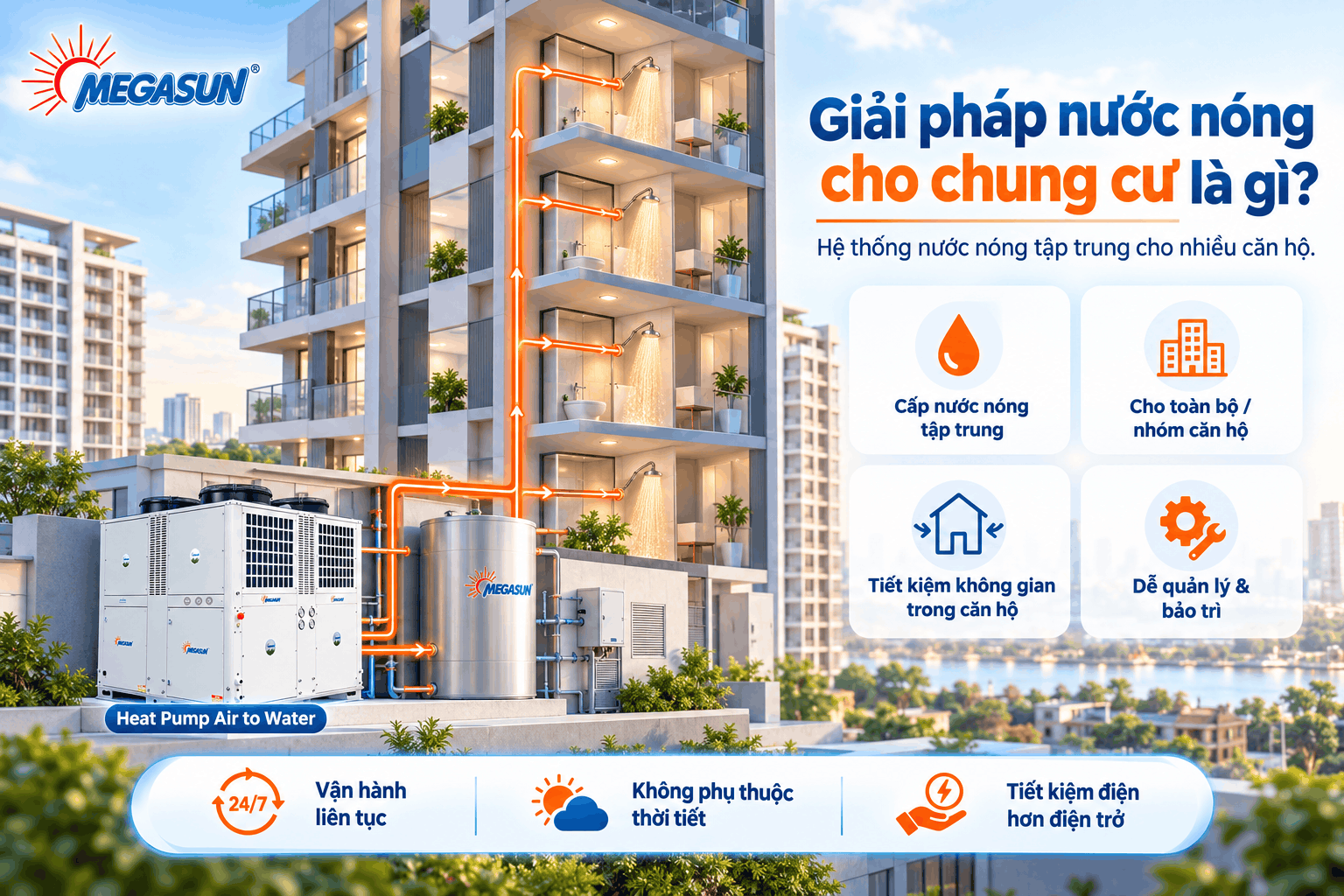 Giải pháp nước nóng cho chung cư là gì?