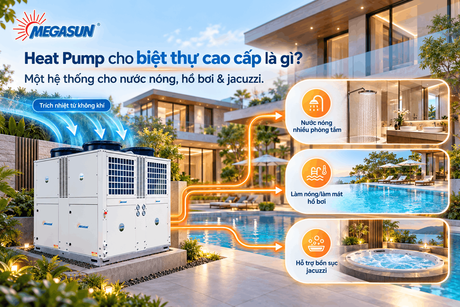 Heat Pump cho biệt thự cao cấp là gì?